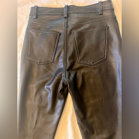 SOFT SURROUNDINGS - FAUX LEATHER JEANS - STRAIGHT LEG STYLE - Picture 3 of 11